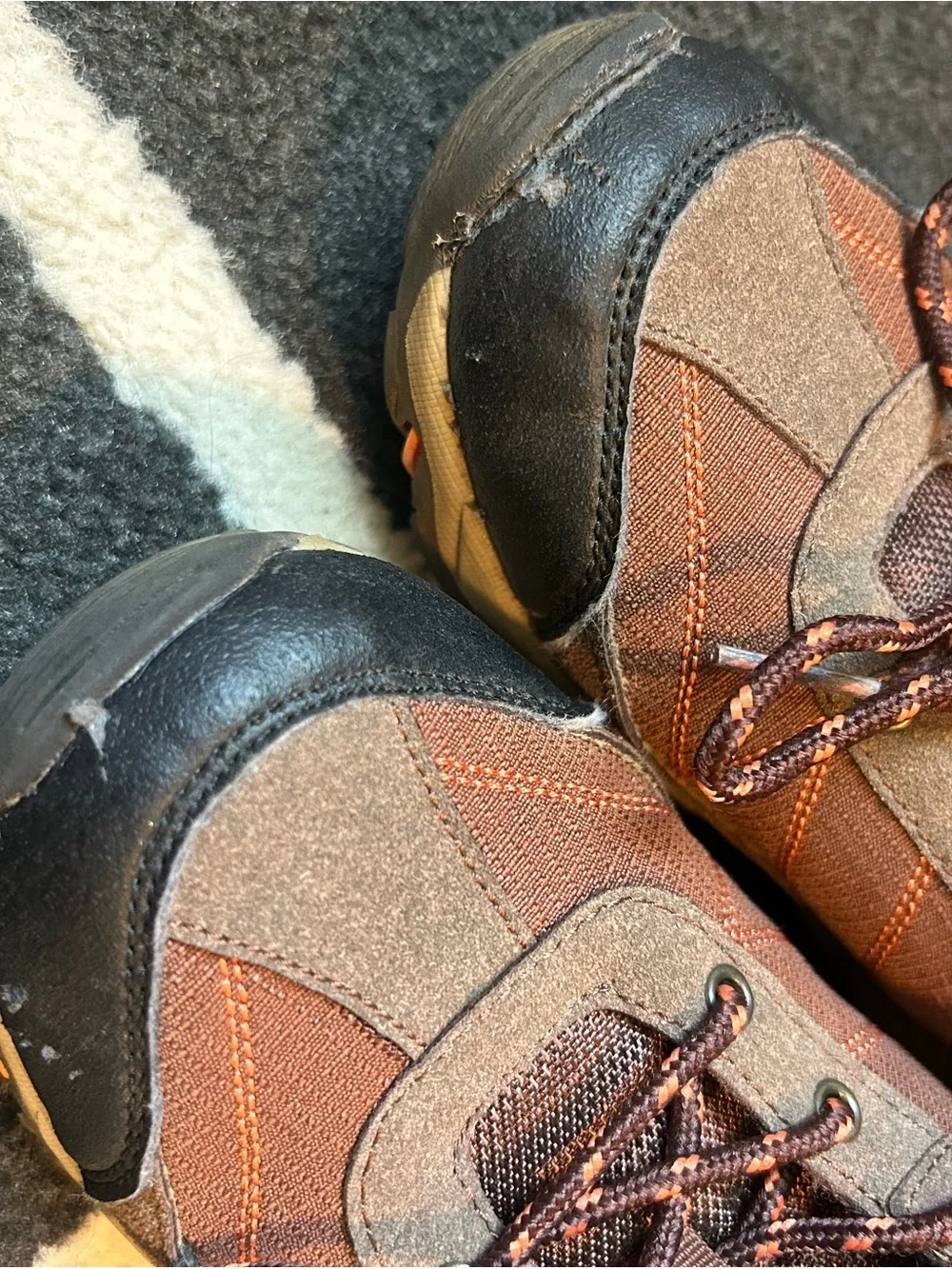 Nautica Brown and Black Kid’s Outdoor Boots